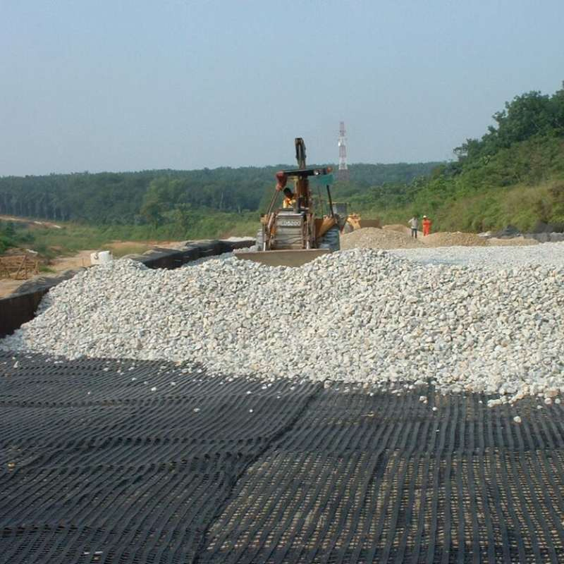 Heat-Resistant Fiber Geogrid - Can Withstand High Temperatures, Used in Industrial Areas.