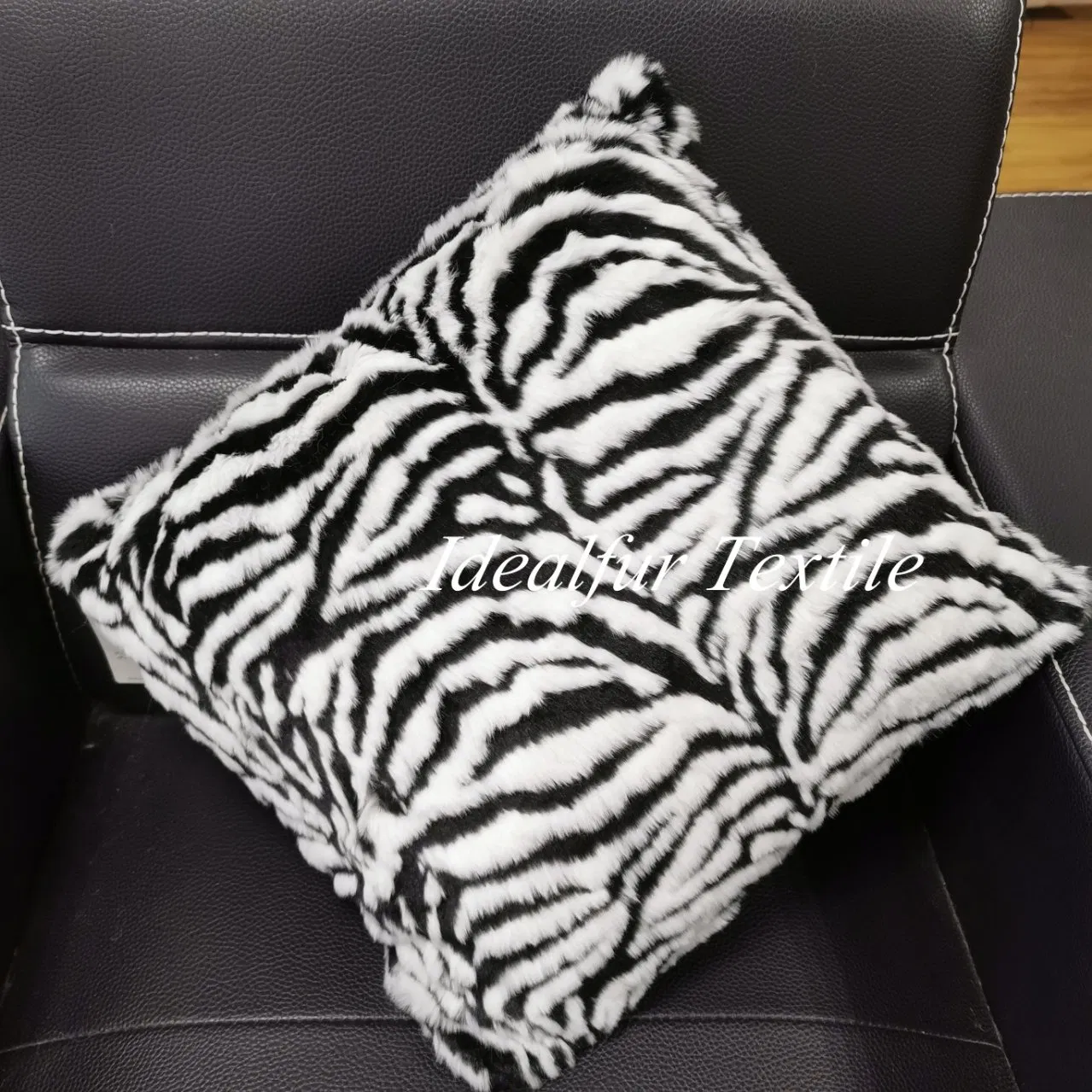 Trendy Zebra-Print Cushion for Modern Home Decor Needs