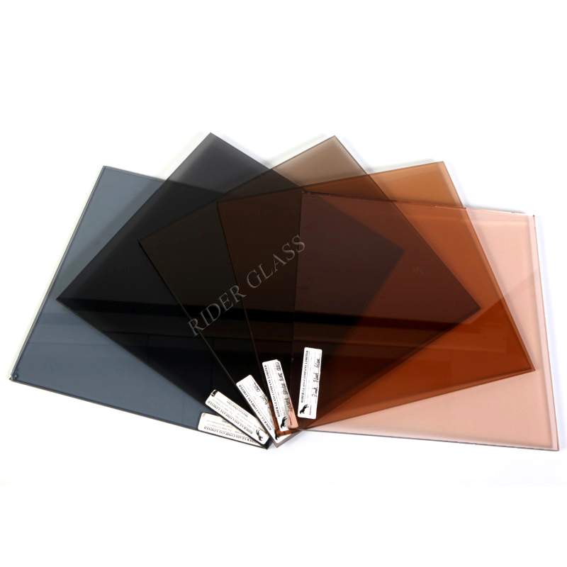 5/5.5/6mm Light French Dark Green Reflective Glass