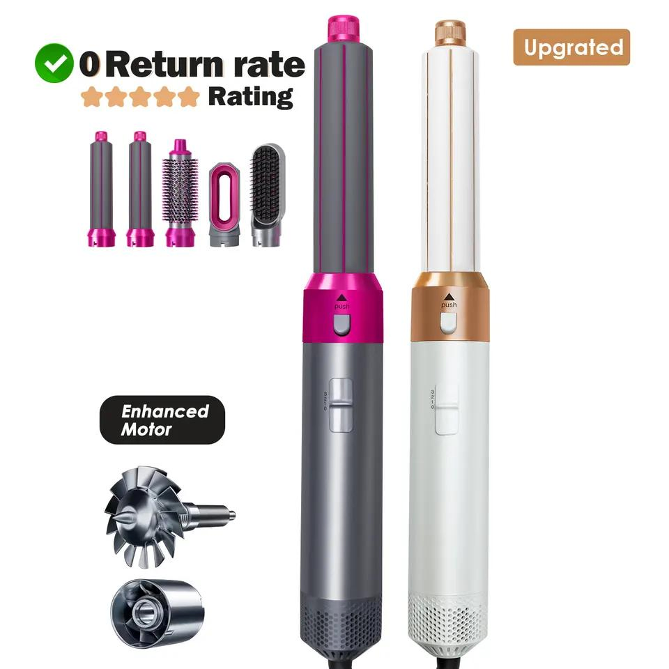 Hair Dryer Brush Blow Dryer Multi-Function Hair Curler Straightener Tools
