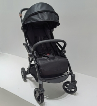 Black Frame, Fabric: 600d Chain Jacquard, Waterproof One Key Gravity Folding Aluminum Baby Stroller
