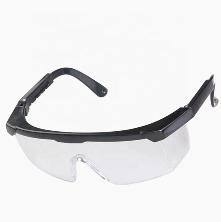 Ce En166 & ANSI Z87.1+ PC Material Anti-Scratch Adjustable Legs Eyeglasses Eyewear Protective UV Safety Glasses Goggles
