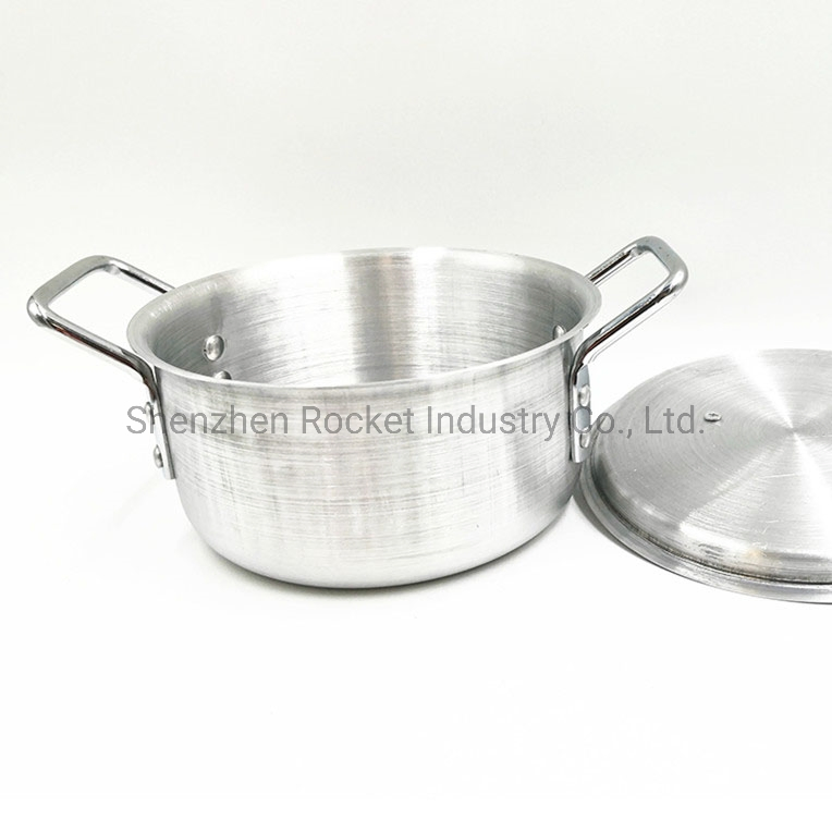 Алюминиевые кастрюли с сатиновой полировкой 14-26 см