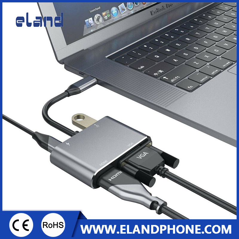 Type C to HDMI and VGA