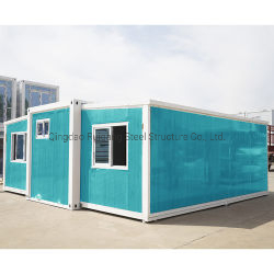 China 20/40FT Expandable Prefabricated Modular Steel Structure Portable Tiny Home Caravan Construction Villa Camp House Prefab Mobile Container House