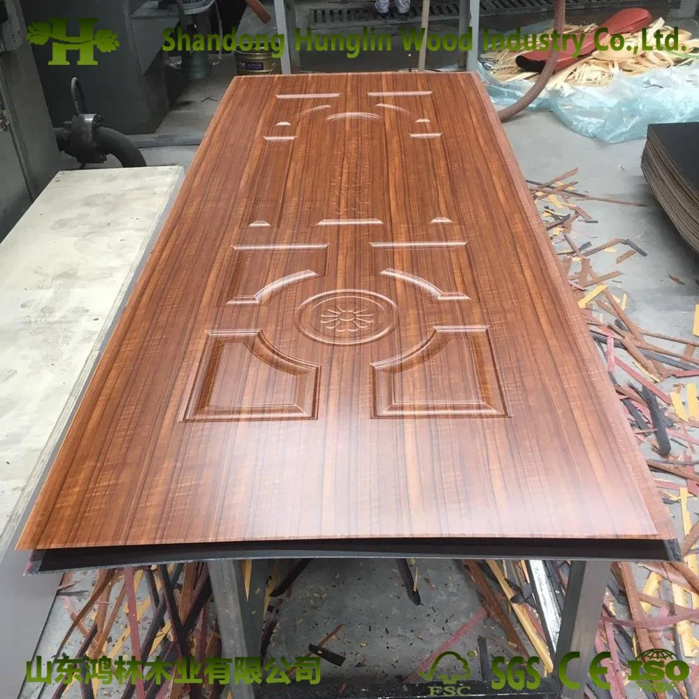 2150X1020X3mm Decorative Interior Melamine Molded HDF Door Skin
