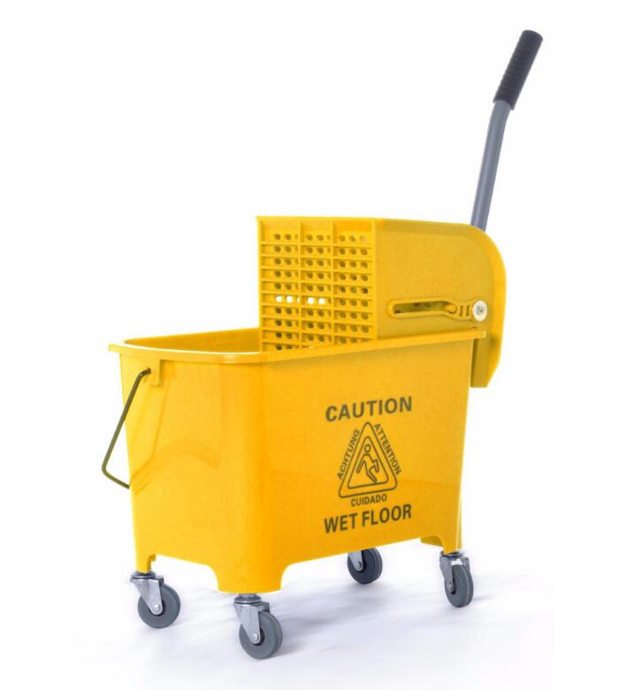 High Impact 35 Quart 36L Plastic Mop Bucket Wringer Combo