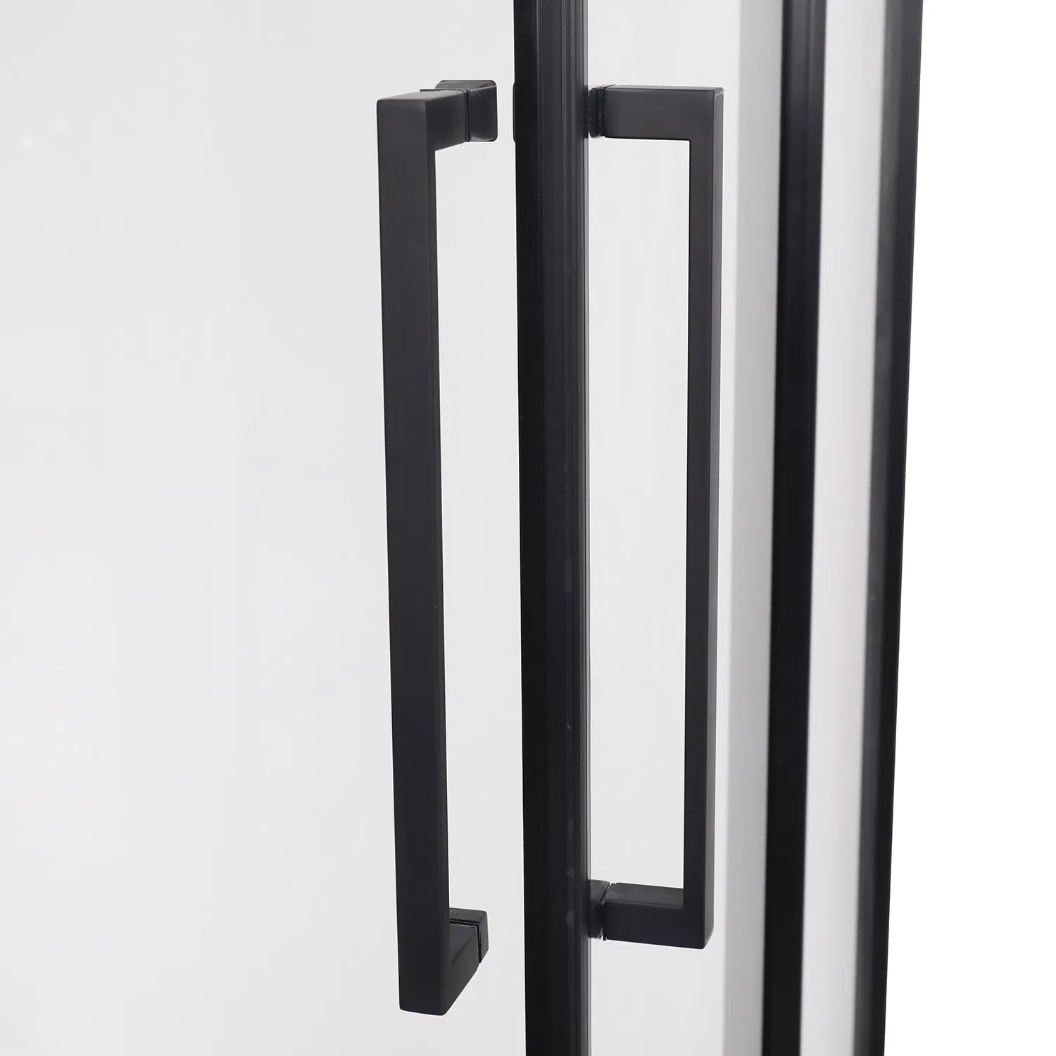 Gun Metal Color Square Shower Enclosure Sliding Door Shower Cabin