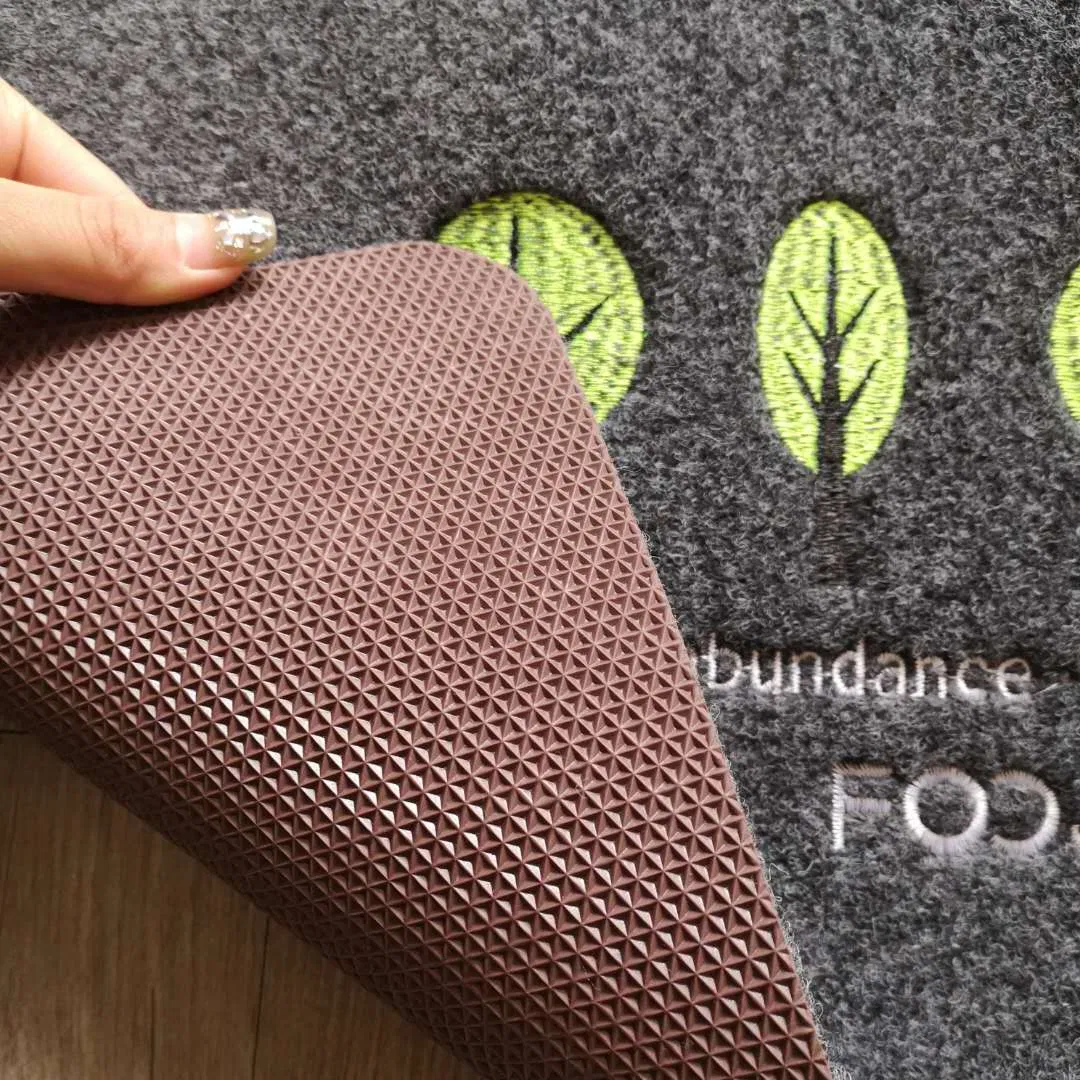100% Polyester Needle Punched Surface Doormat with TPR Backing for Kitchen