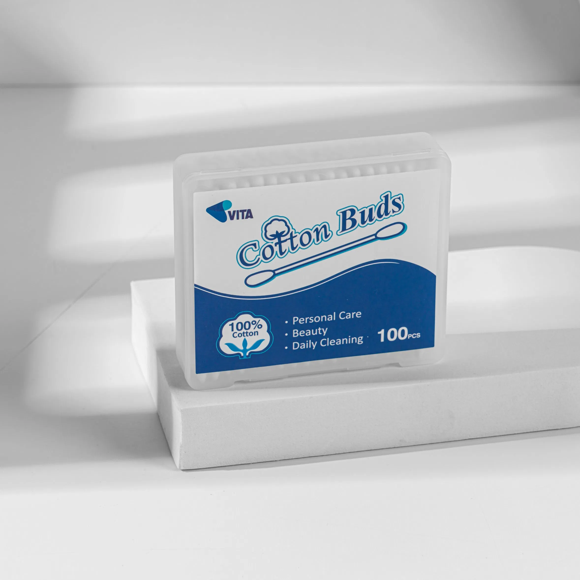 Biodegradable Cotton Swabs - 100 PCS for Environmentally Friendly Use