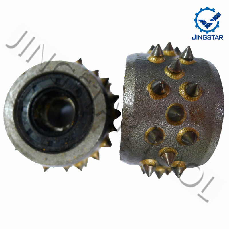 Wear-Resistant Multifunctional Double Layers 4 Rollers Gold Carbide Bush Hammer Plate
