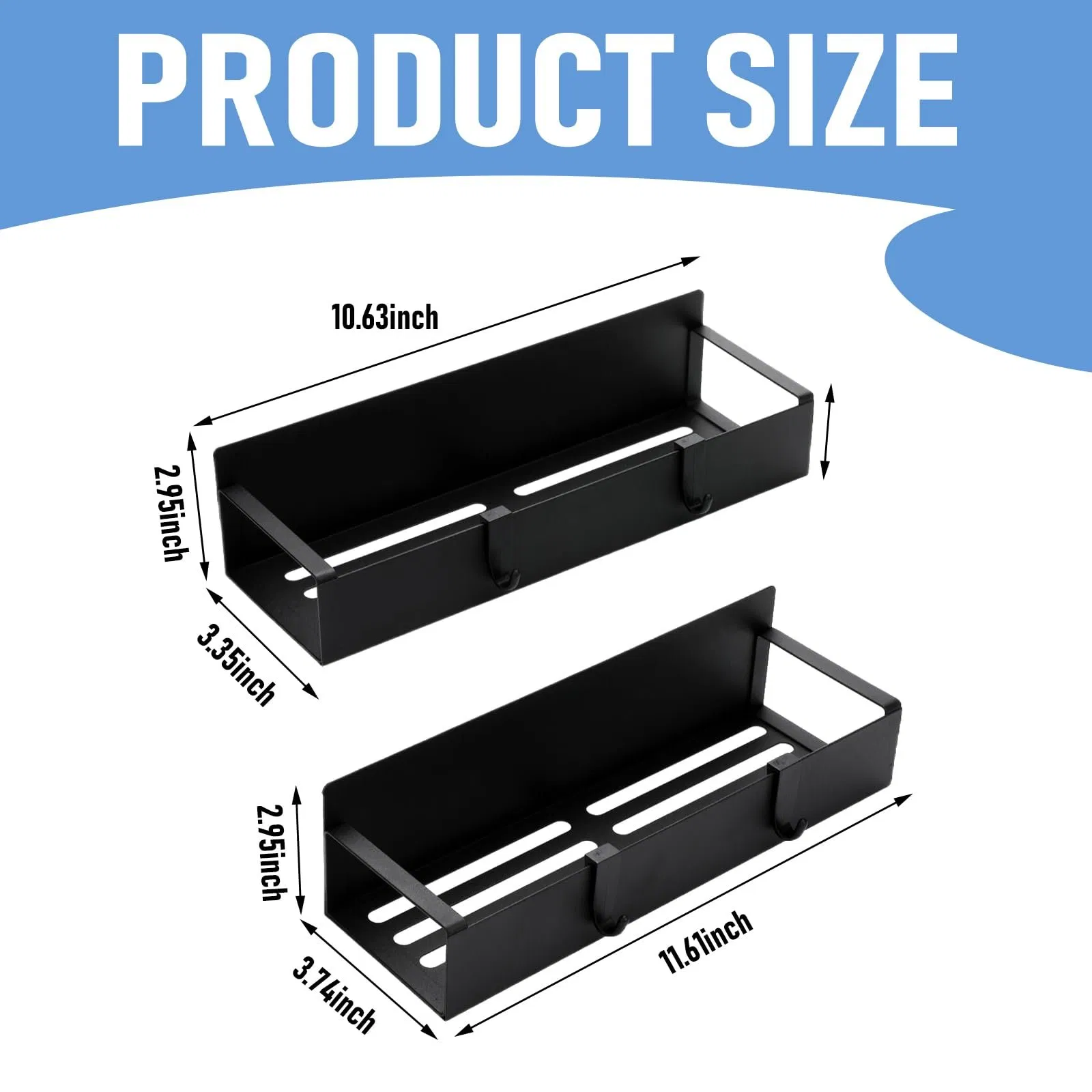 Магнитная подставка для специй на холодильник, черная
