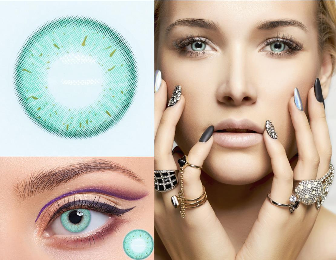 Color Contact Lenses for Eyes Top Brand Eye Contacts Yearly Use Beauty Pupils 1 Pair Brown and Gray Colored Contact Lenses