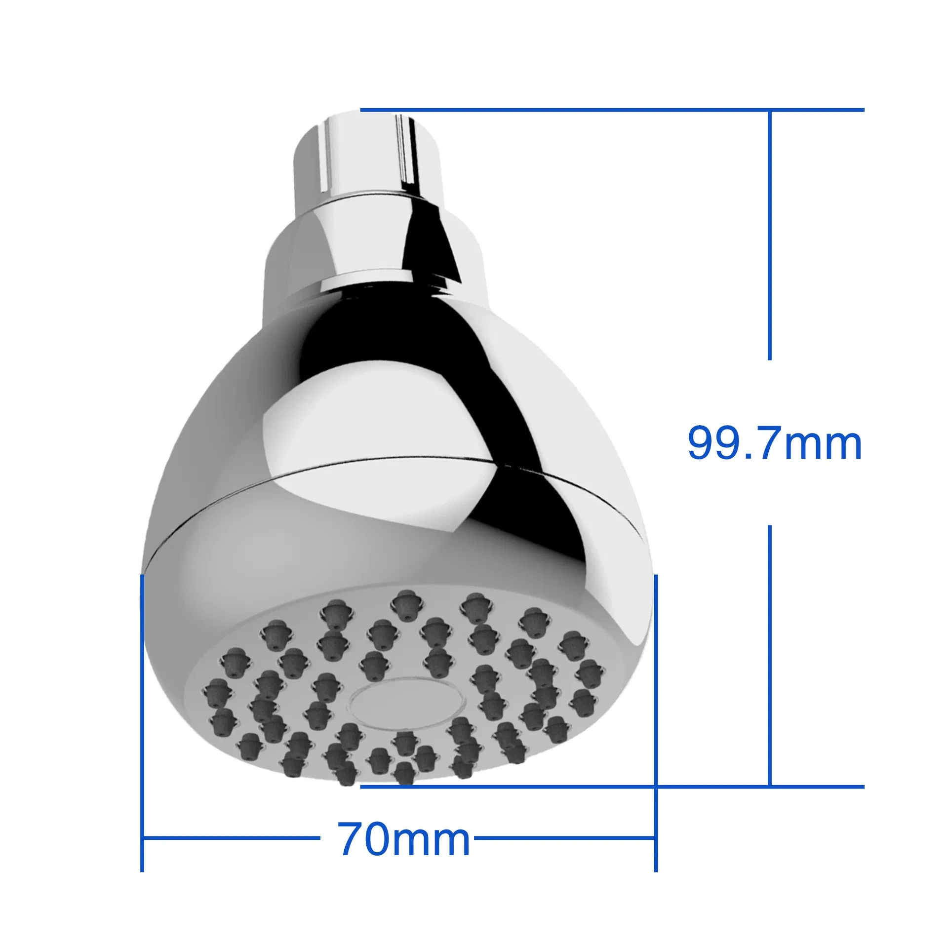 Экологичная хромированная насадка для душа 3 дюйма