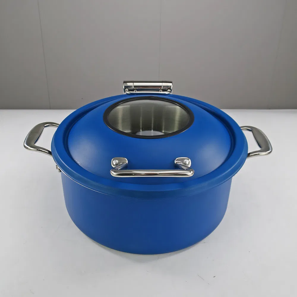 Colorful Stainless Steel Mini Chafing Dish with Window Buffet Food Warmer