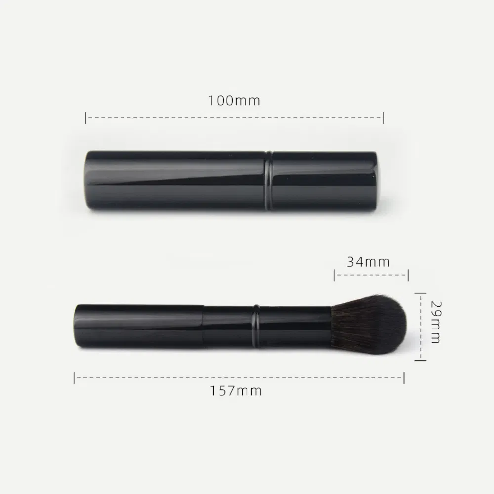 Retractable Cosmetic Makeup Nail Art Travel Face Beauty Blush Brush Single Portable Powder Kabuki Brush