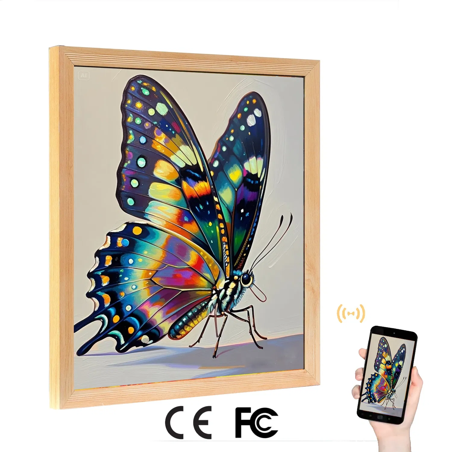 Квадратный LCD-дисплей 19.2" для арт-галерей