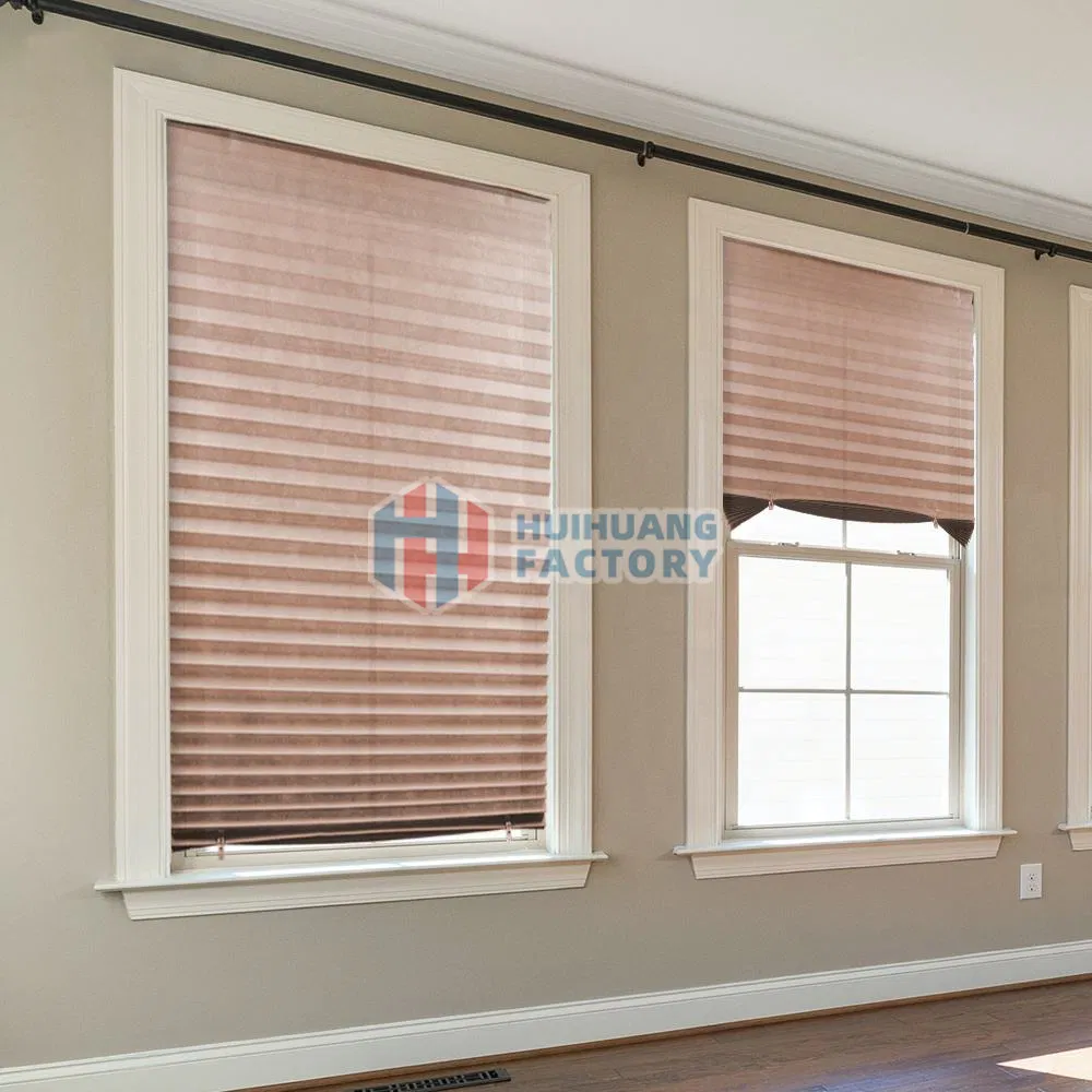 UV Resistance Window Blinds Curtain Pleated Fold Shade Shutter Fabric Retractable Sunscreen