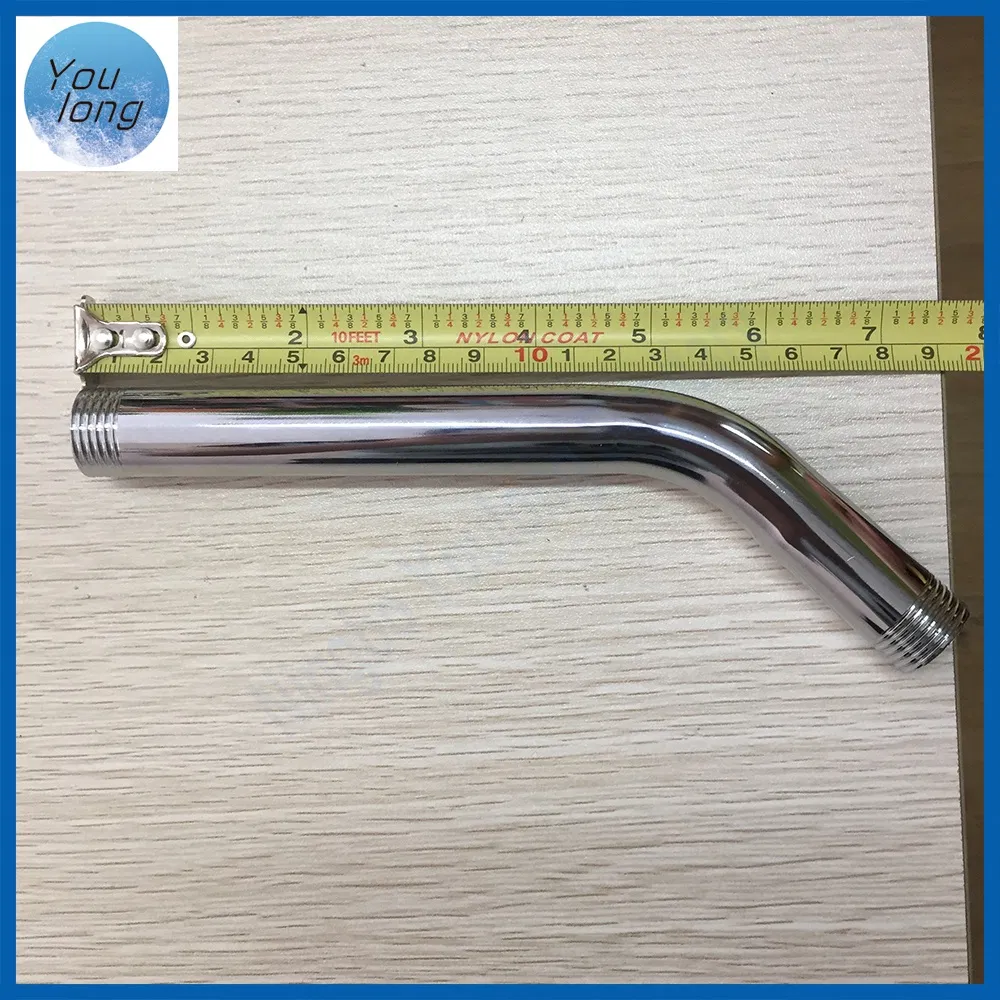 Extra Long Stainless Steel 30cm Replacement Shower Arm with Flange