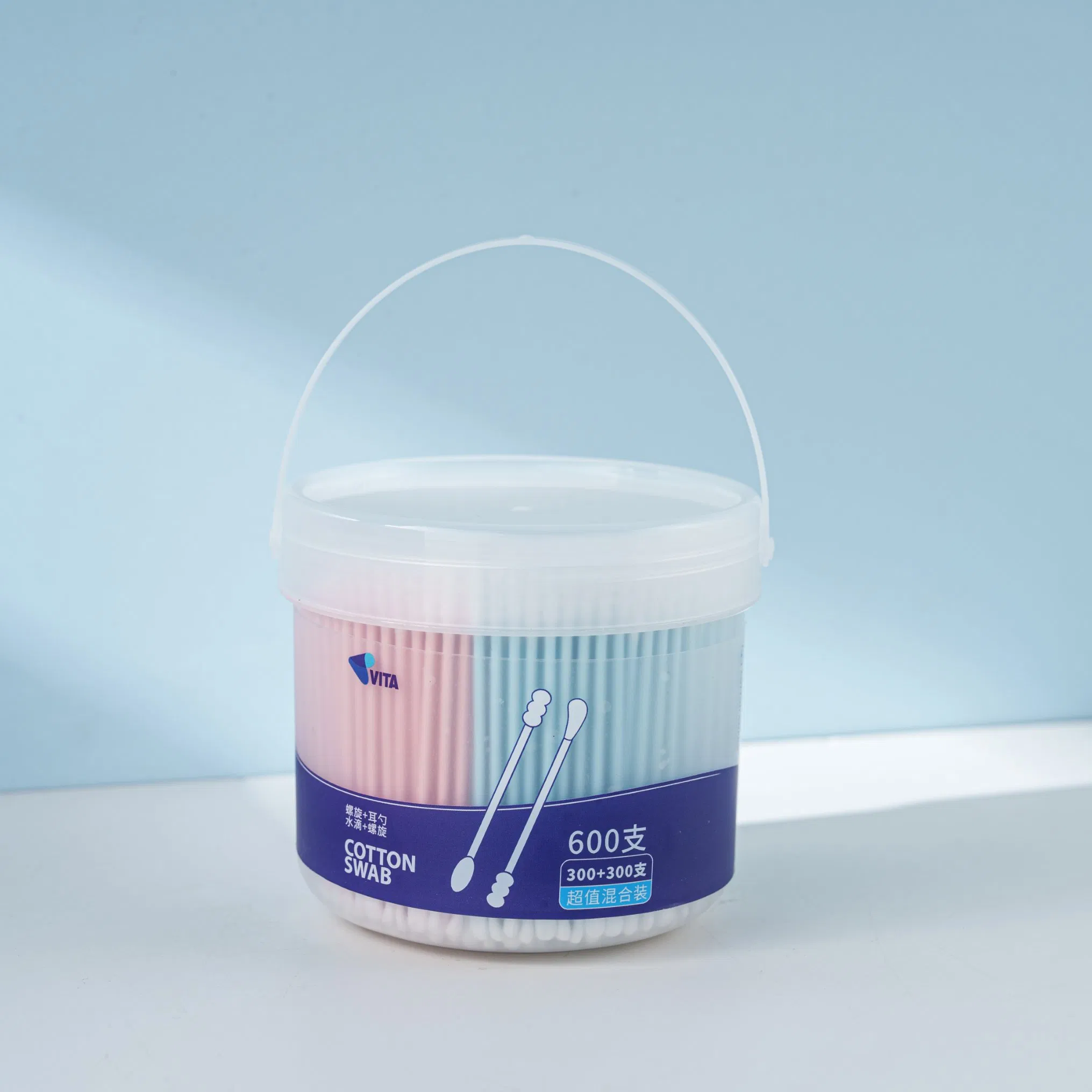 Premium 600PCS Cotton Buds in Two Color Options