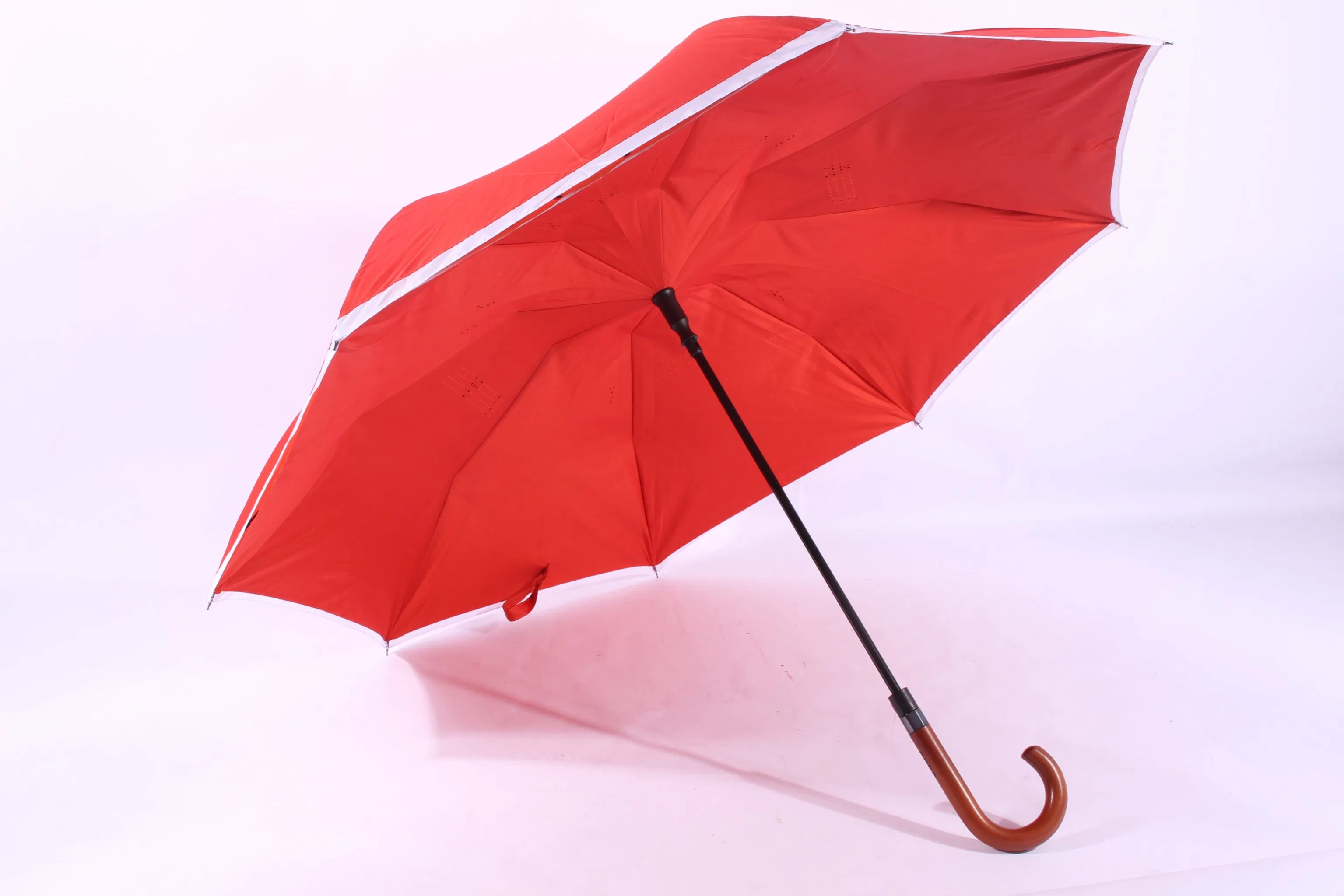 Автоматическая инверсная зонт-трость с двойным куполом, 23 дюйма