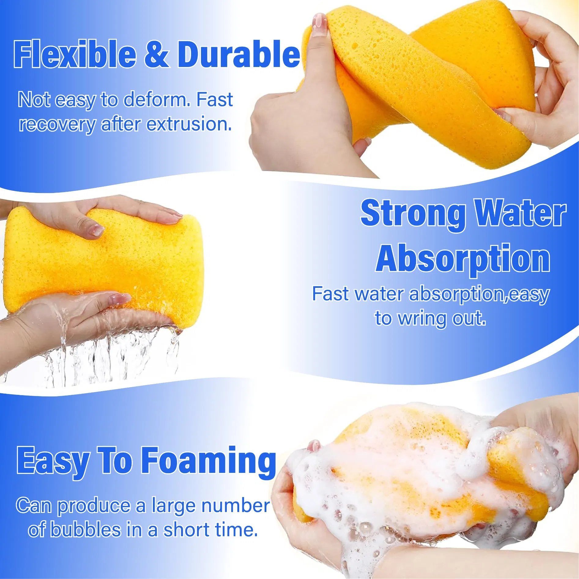 Grouting Sponge Set Car Wash Sponge Cleaning and Big Cell Ceramic Tile