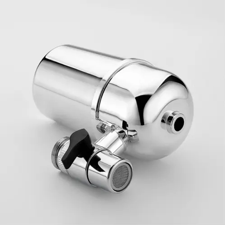 Sanipro New Style Ceramic Cartridge Mounted Kitchen Bathroom Mineral Stone Rust Removal Faucet Water Purifier Filter Tap