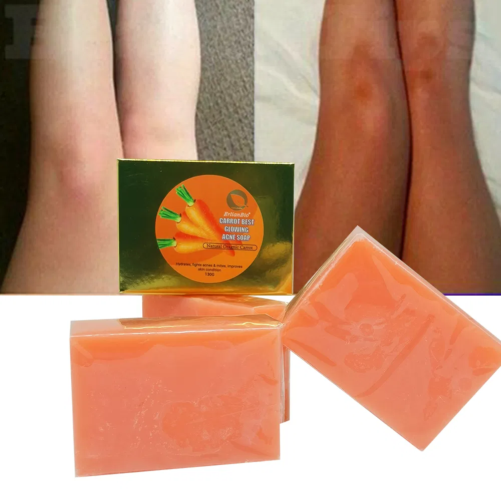 100% Natural Ginger Private Label 100g 130g 200g Customized Available Best Carrot Soap for Skin Whitening