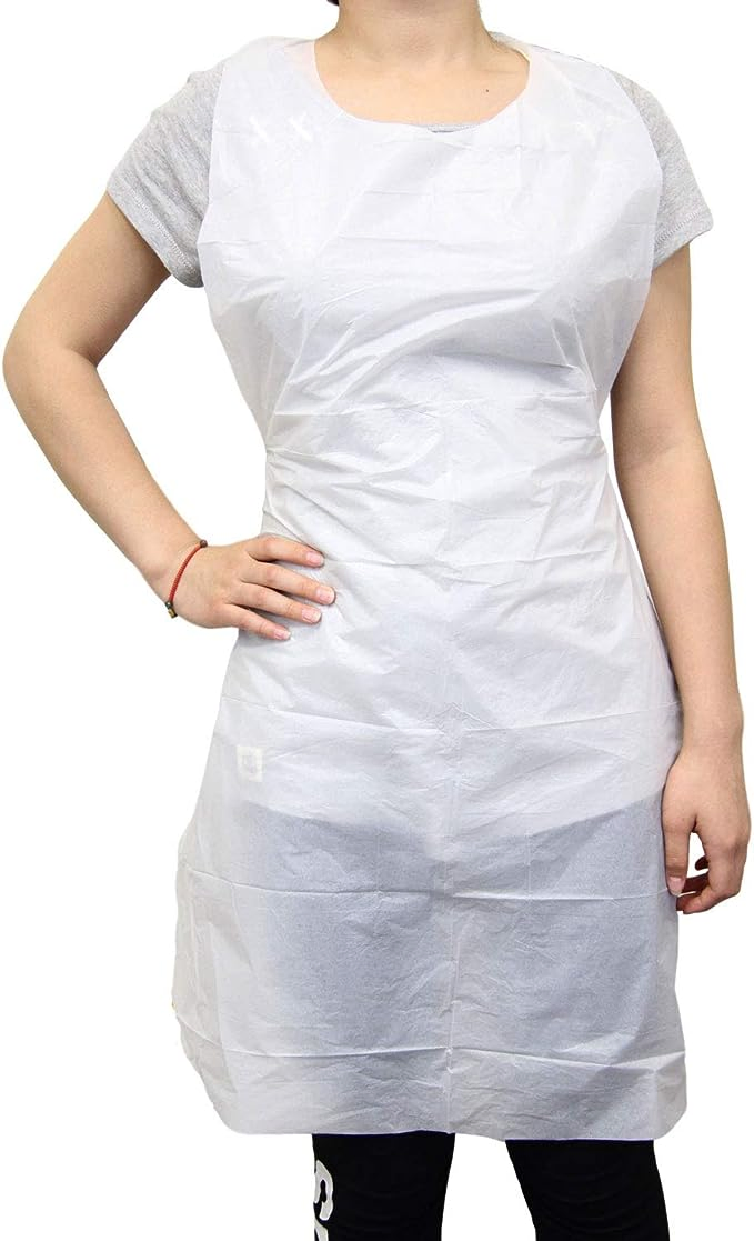 Clear Plastic Aprons with Pockets for Tools and Utensils