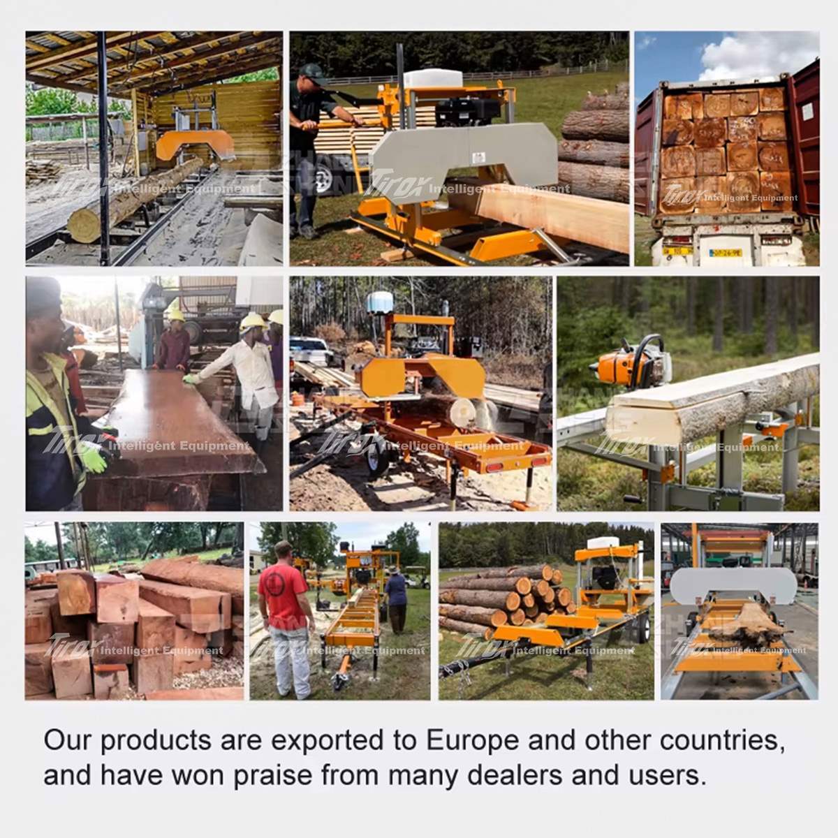 Ленточная пила по дереву портативная мобильная лесопильная