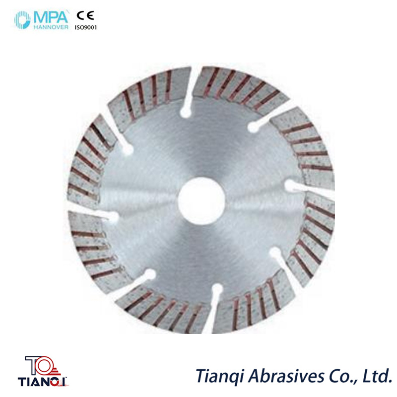 China Manufacture 125mm Helical Type Granite Sintered Circular Diamond Saw Blades