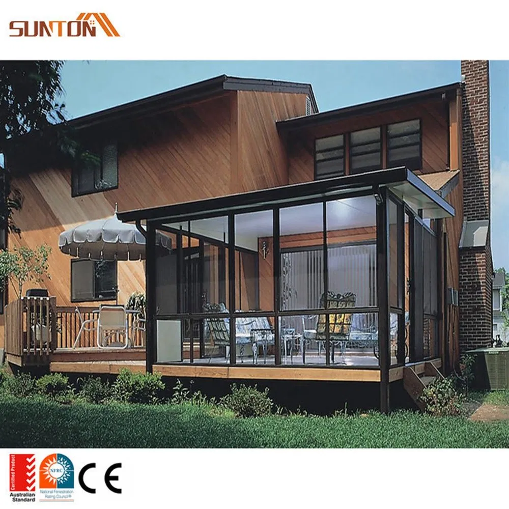 Customized Aluminum Frame Retractable Awning Roof Sliding Tempered Insulated Glass Greenhouse Sunroom Houses