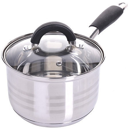 6PCS Hot Sell Red Silicone Handle Stainless Steel Kitchen Casserole Sets