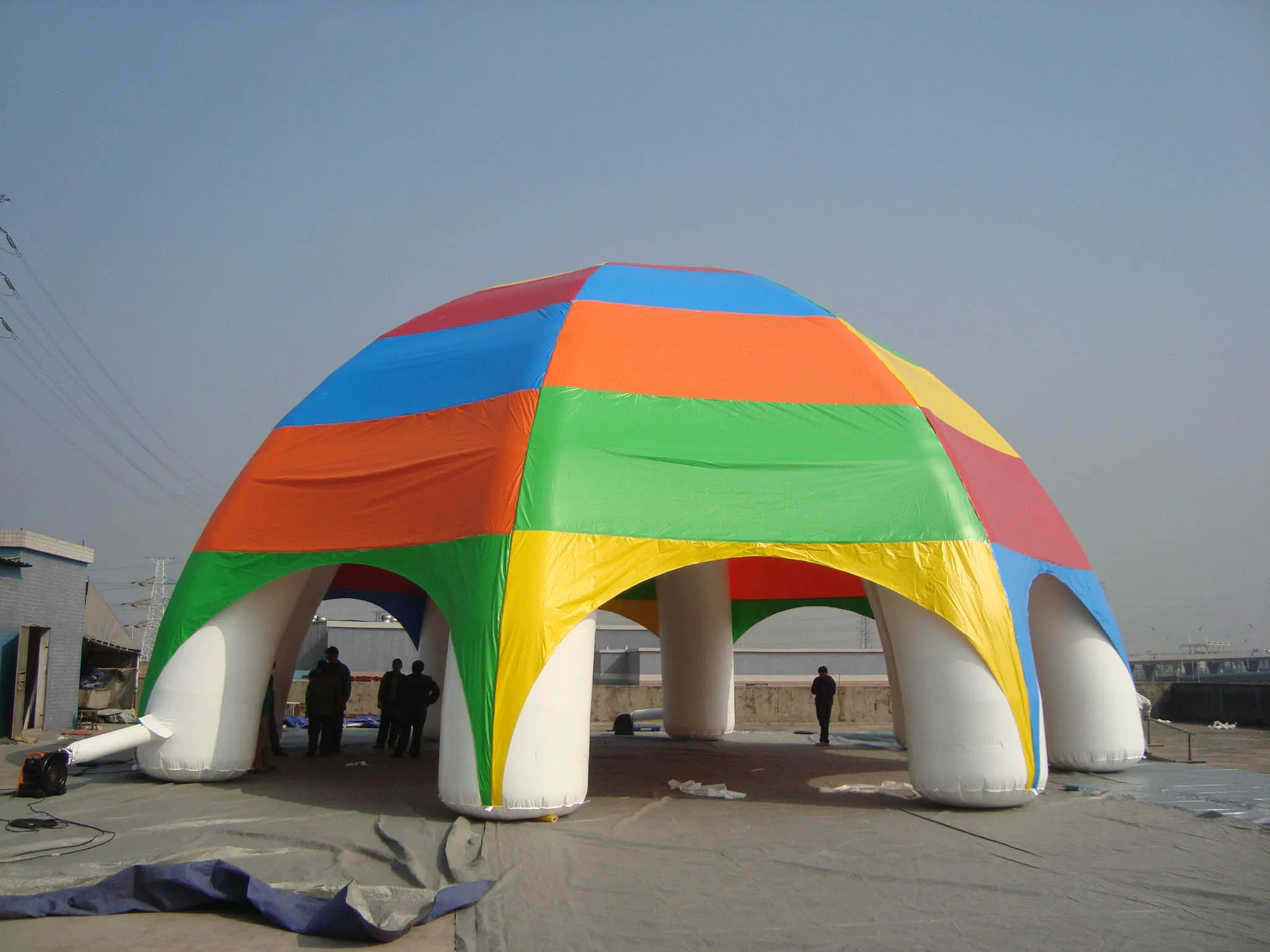 Huge Inflatable Spider Tent Rainbow Arch Tent