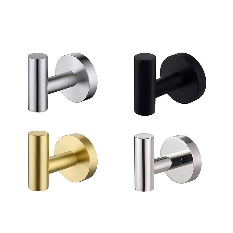 Wholesale Stainless Steel Wall Mount Robe Coat Clothes Bathroom Hook Holder