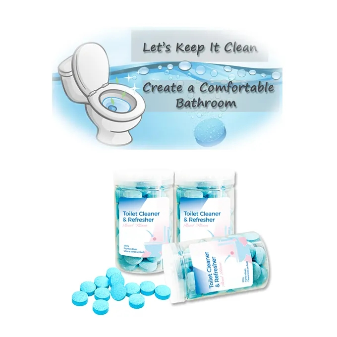 Natural Scented Solid Air Freshener Toilet Cleaning Effervescent Tablets