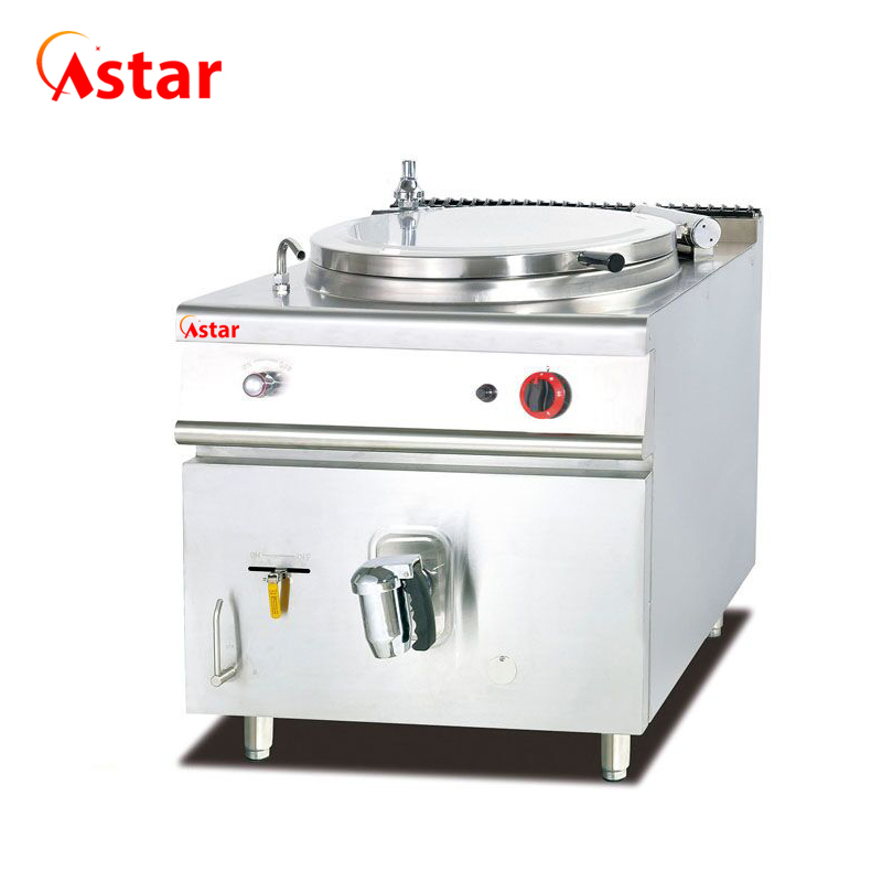 Professional Kitchen Equipment 2-Tank & 2 Basket Gas Fryer with Cabinet