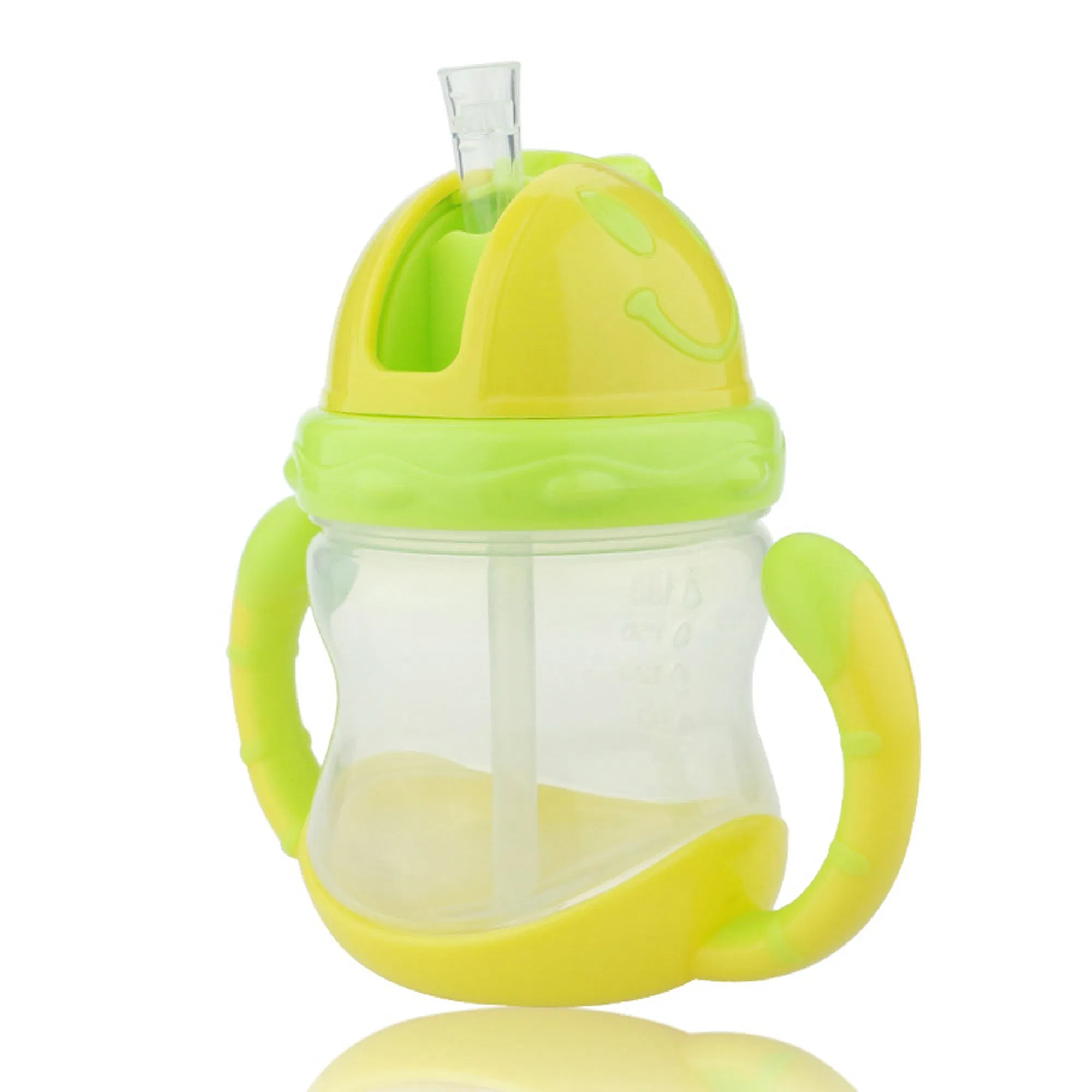 Click Lock Weighted Straw Cup 7 Ounce Blue Green Pack of 2 Sippy Cups