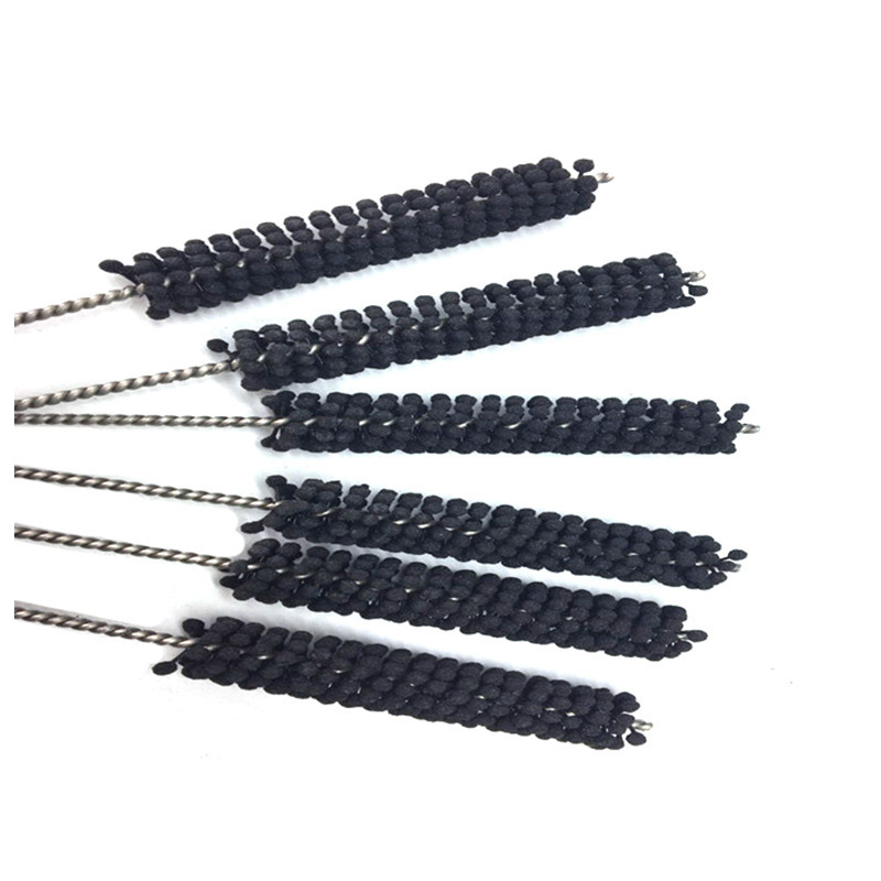 Steel Pipe Inner Hole Deburring Spherical Tool Brush Silicon Carbide Brush