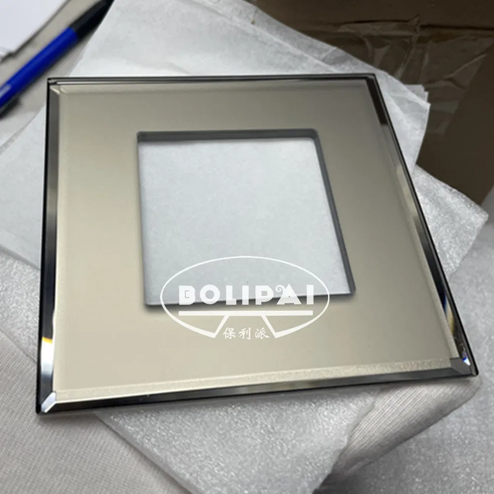 Good Quality Custom Silkscreen Ultra Clear Tempered LED Cover Glass Panel Switch Glass Panel