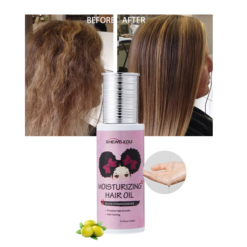 OEM/ODM Private Label 100% Natural Organic Olive Oil Promote Hair Growth Moisturizing Hair Oil for Men Women