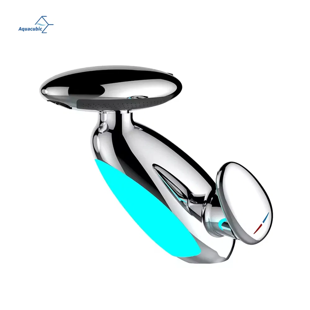 Smart LED Color-Changing 4 Modes Bathroom Faucet with 360° Rotating Pull-out Spout