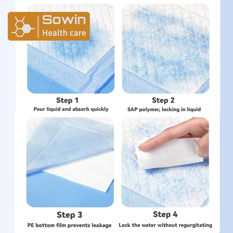Sanitary Products Supplier Medical Surgical Comfort Disposable Absorbent Bed Sheet