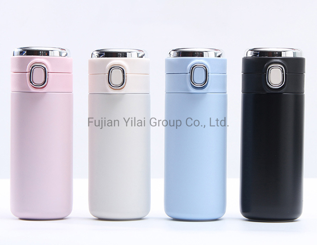 Drink Water Bottle Custom 320ml 420ml Smart Water Bottle with LED Temperature Display Travel vacuum Flask