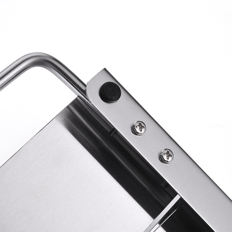 Cheese Slicer Stainless Steel Wire Butter Sausage Cutter with Serving Board Esg13849