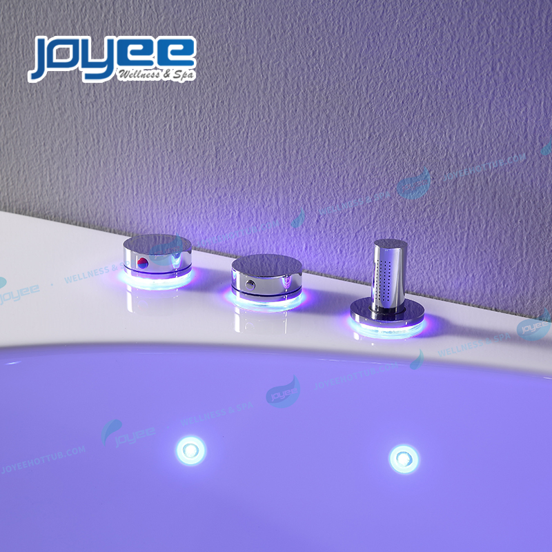 Угловая гидромассажная ванна Joyee с LED-подсветкой