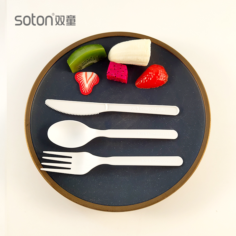 Biodegradable Compostable Cpla Cutlery Disposable Fork