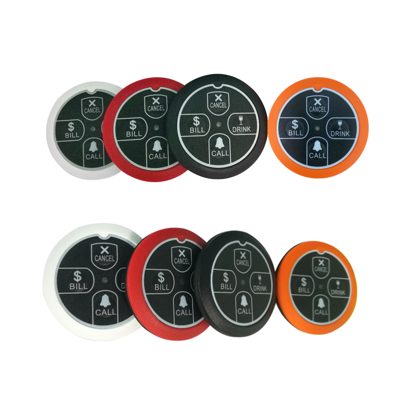 30 Number Restaurant Service Equipment Wireless Restaurant Waiter Service Calling Pager Buttons with Call Cancel Key