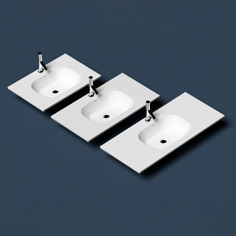 Modern Sanitaryware Bathroom Kitchen Artificial Stone Solid Surface Wash Basin