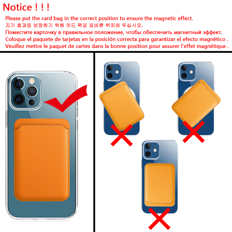 Clear and PU Leather Mobile Phone Accessories Case for iPhone 11 12